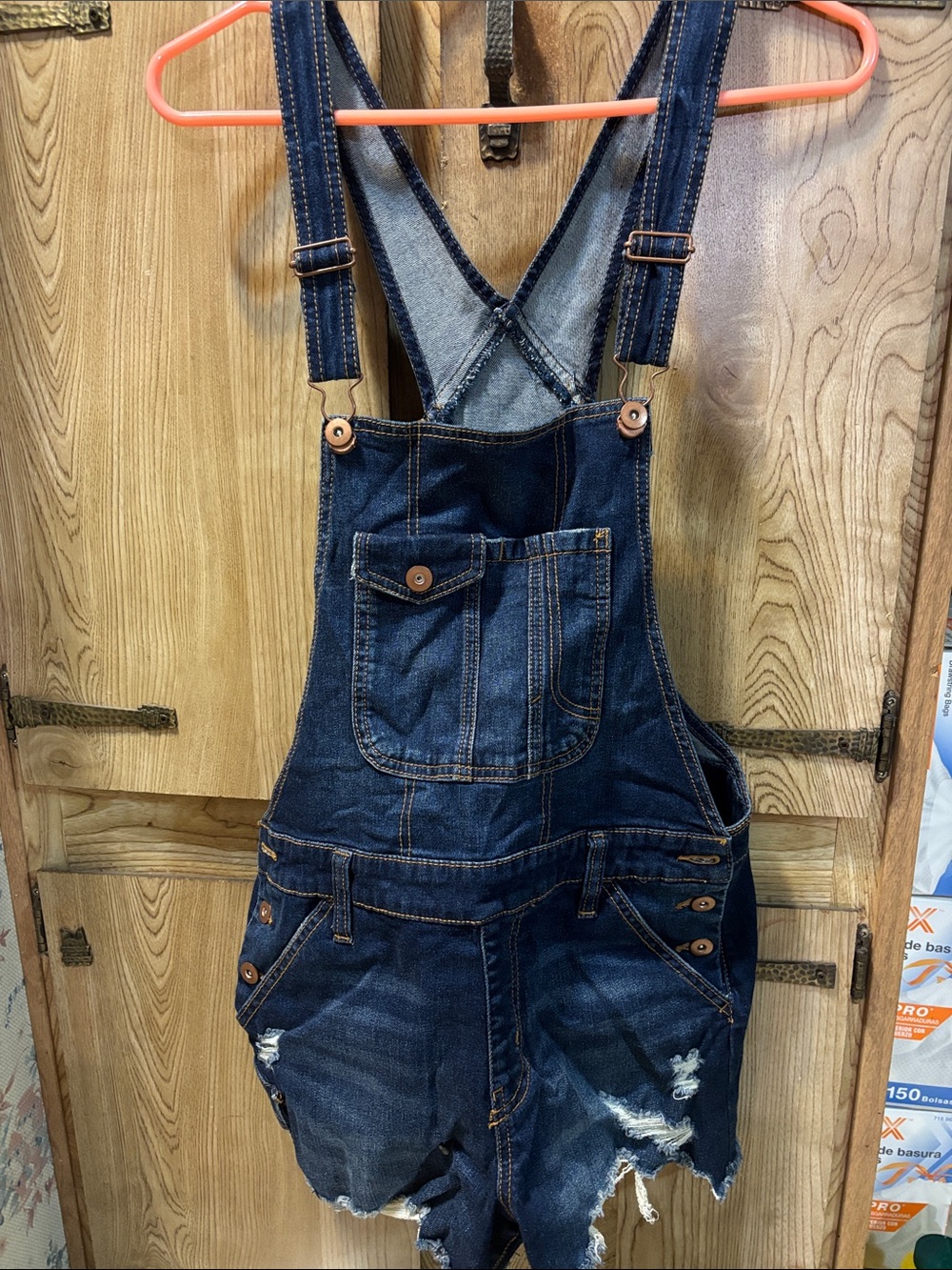 Short overalls bootie shorts size M no boundaries